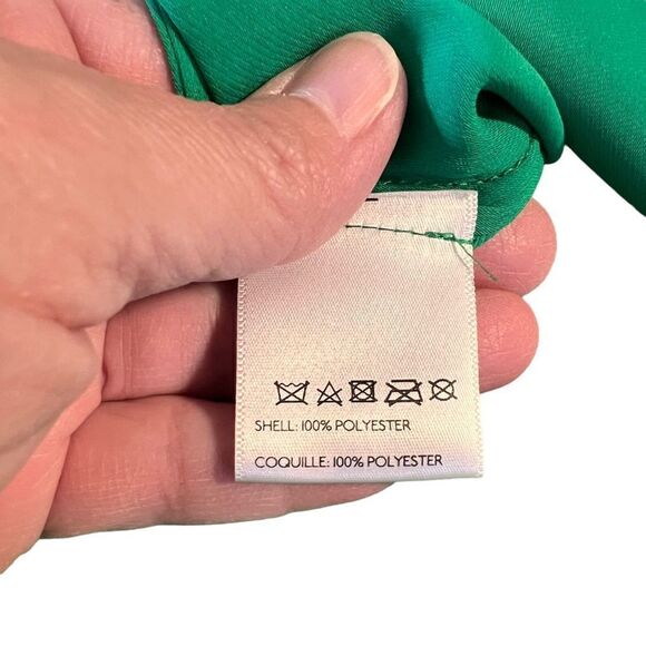 Anthropologie Maeve green chevron racer back top XS - Picture 6 of 9